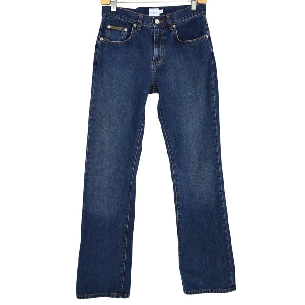 Calvin Klein Bootcut Jeans Vintage Y2K Lightweight Denim Dark Wash Women's 2